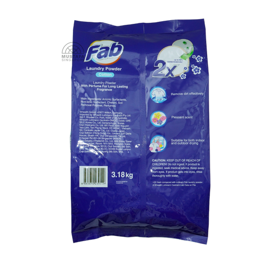 FAB Laundry Powder Cotton 3.18kg