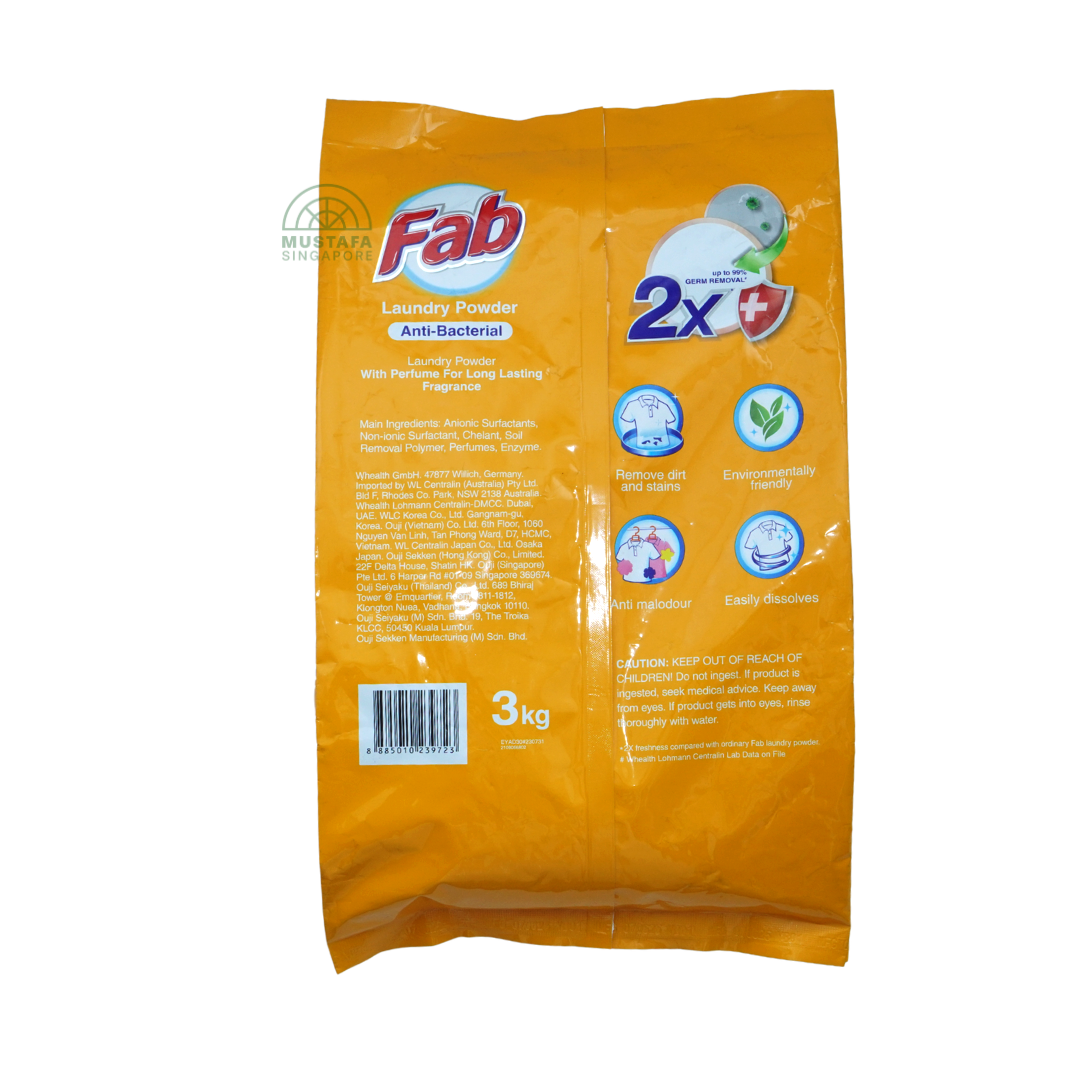 FAB Laundry Powder Anti Bacterial 3kg