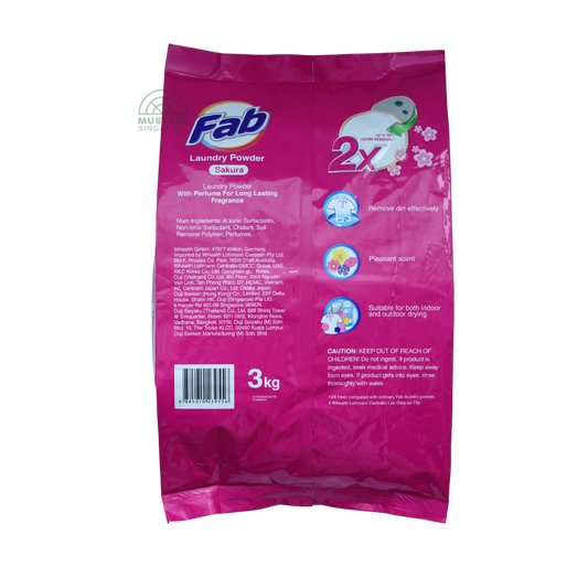 FAB Laundry Powder Sakura 3kg