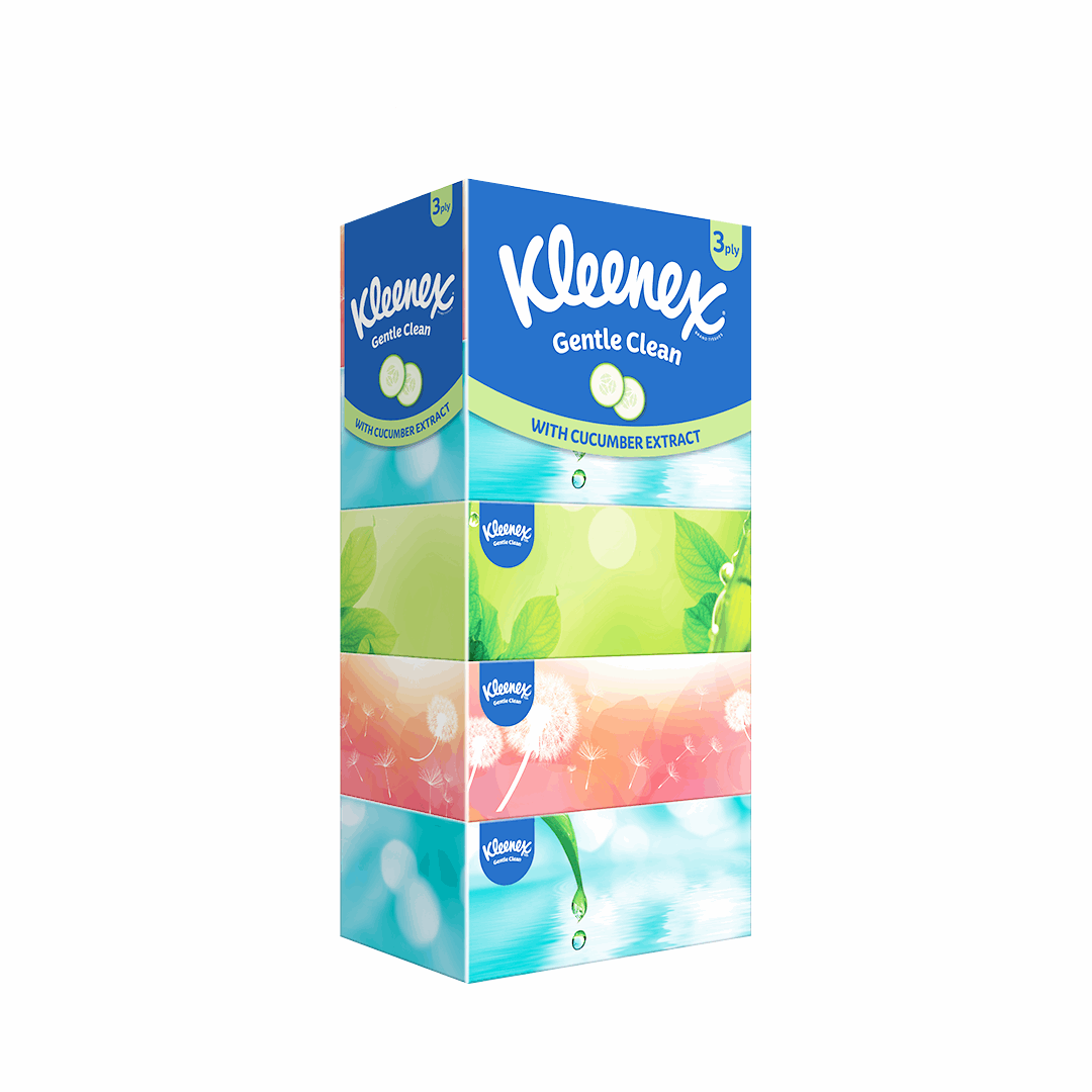 Kleenex Ultra Soft 3 Ply Facial Tissue 100s Natural