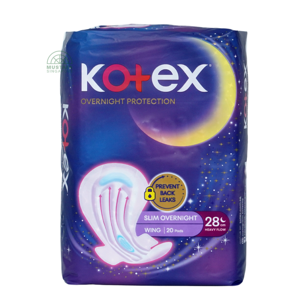 Kotex Soft & Smooth Slim Overnight Wing 28cm 20s