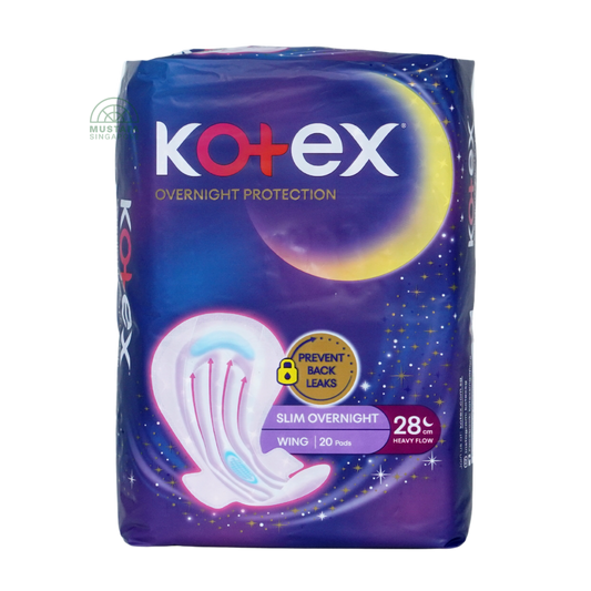Kotex Soft & Smooth Slim Overnight Wing 28cm 20s
