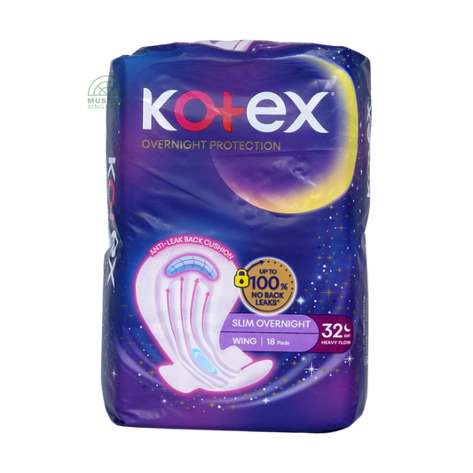 Kotex Soft & Smooth Slim Overnight Wing 32cm 18s