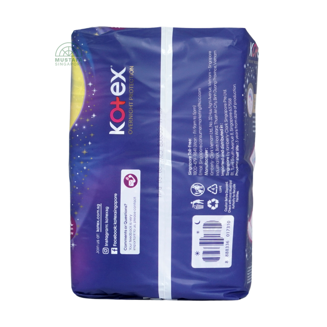 Kotex Soft & Smooth Slim Overnight Wing 32cm 18s