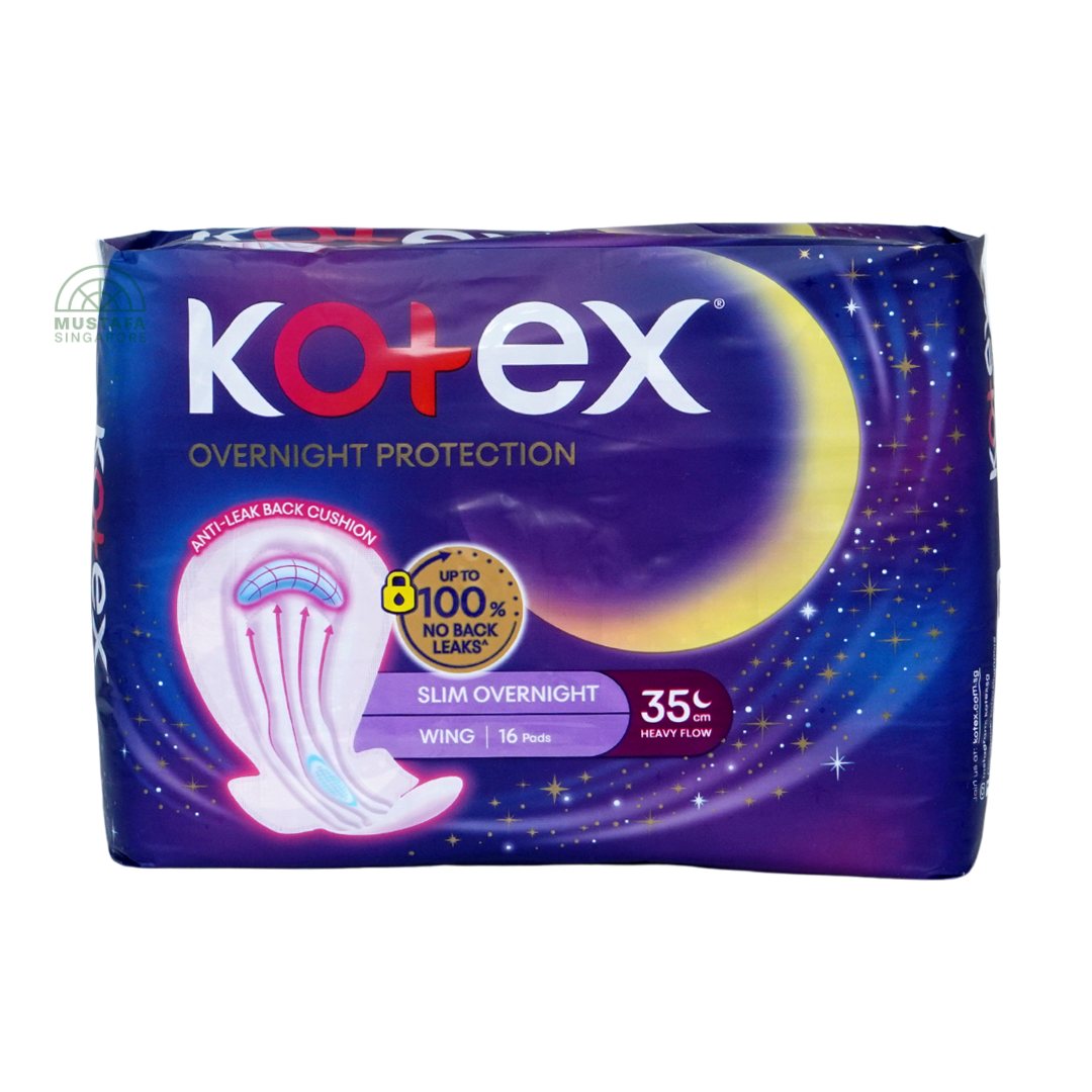 Kotex Soft & Smooth Slim Overnight Wing 35cm 16s