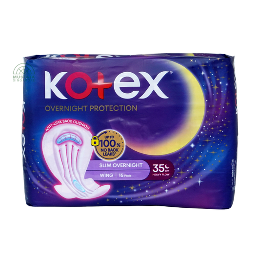 Kotex Soft & Smooth Slim Overnight Wing 35cm 16s