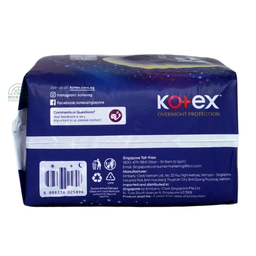 Kotex Soft & Smooth Slim Overnight Wing 35cm 16s