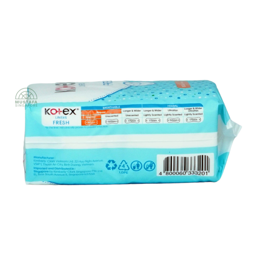 Kotex Liners Fresh Regular Scented 40s