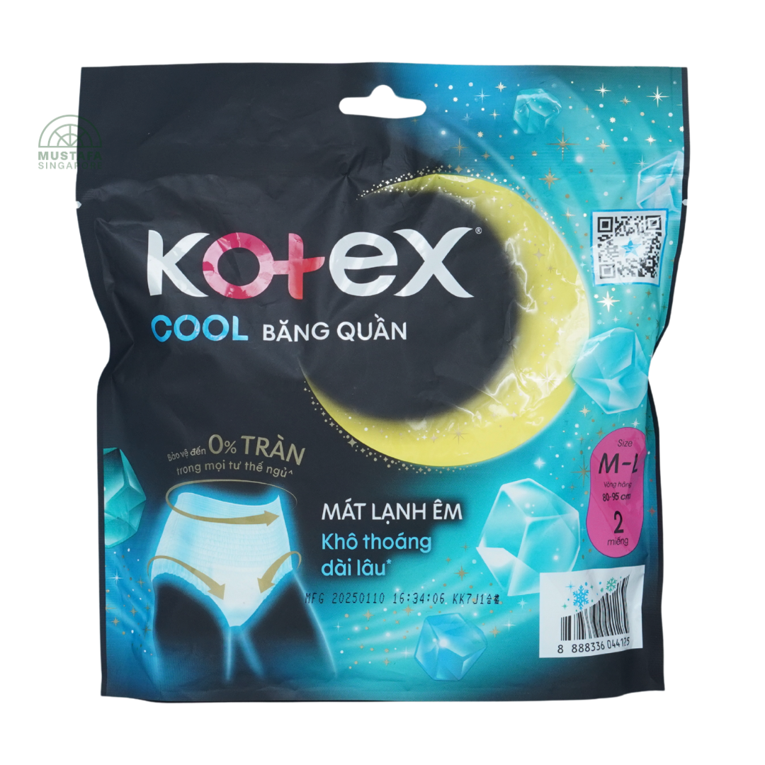 Kotex Cool Overnight Pants - M/L 2's