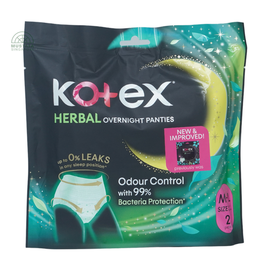 Kotex Herbal Overnight Pants M/L 2's
