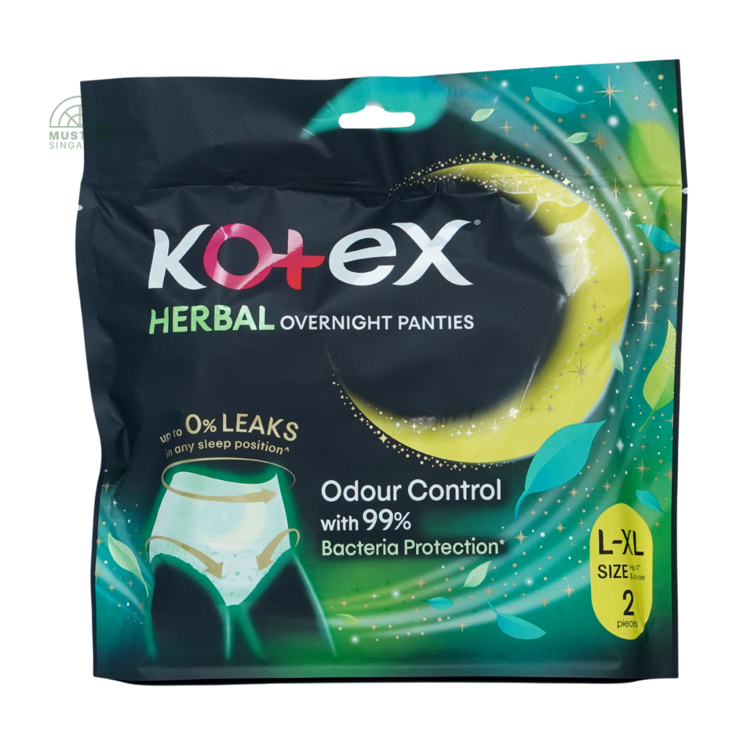 Kotex Herbal Overnight Pants L/XL 2's