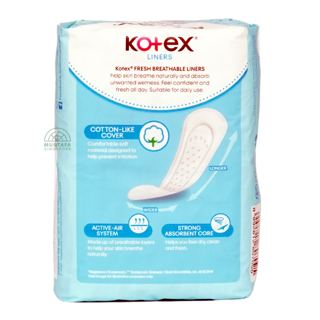 Kotex Liner Fresh Longer & Wider 32s