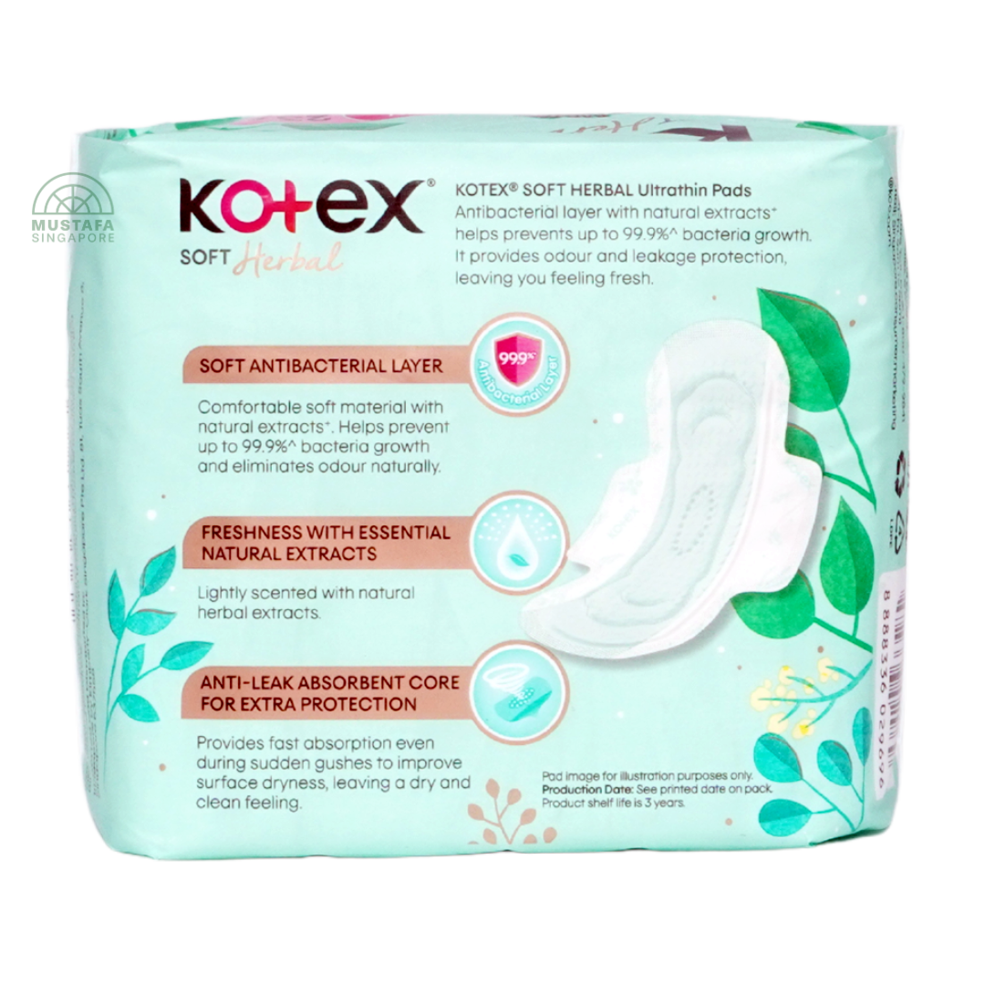 Kotex Soft & Smooth Herbal Ultrathin Wing 23cm 16s
