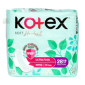 Kotex Soft & Smooth Herbal Ultrathin Wing 28cm 14s
