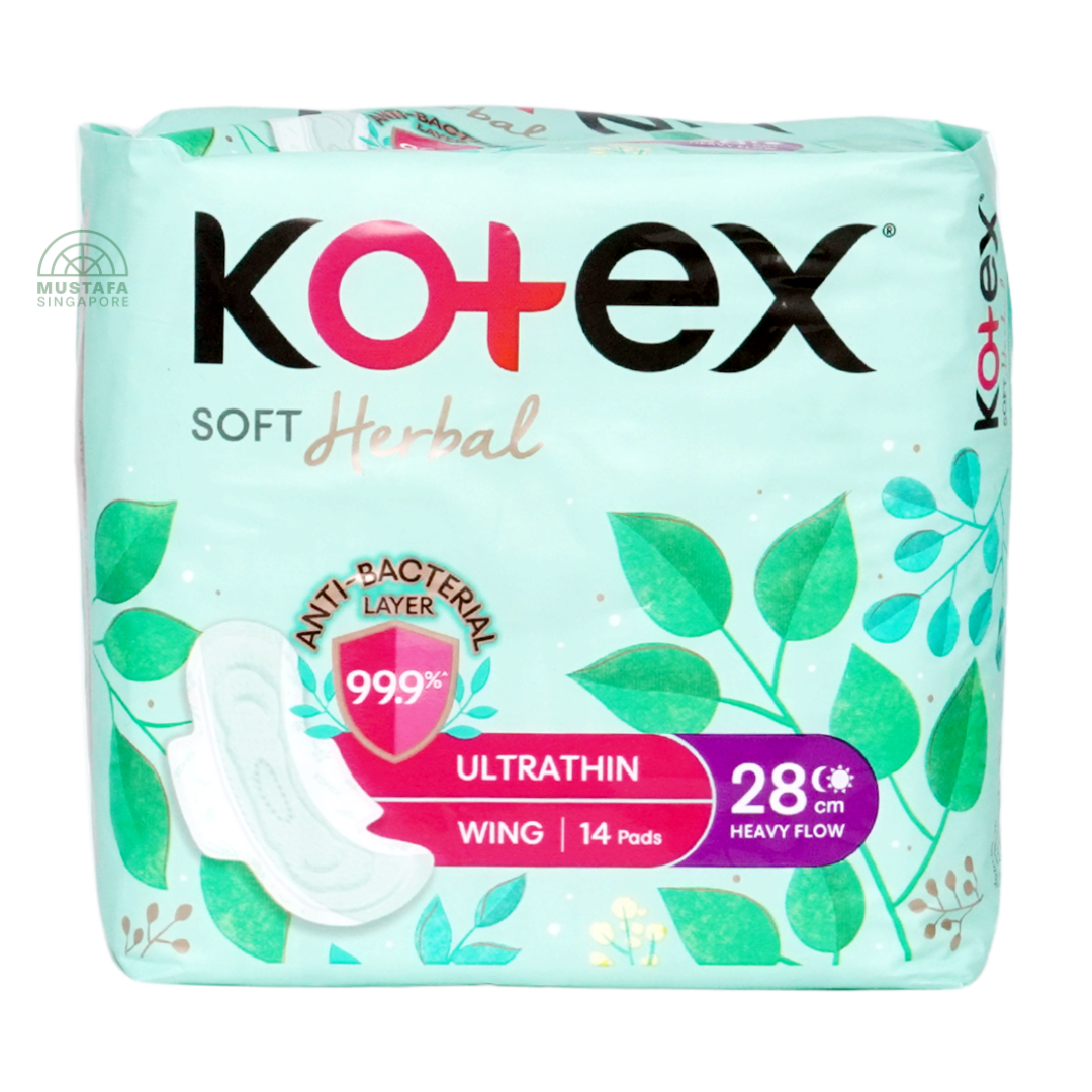 Kotex Soft & Smooth Herbal Ultrathin Wing 28cm 14s