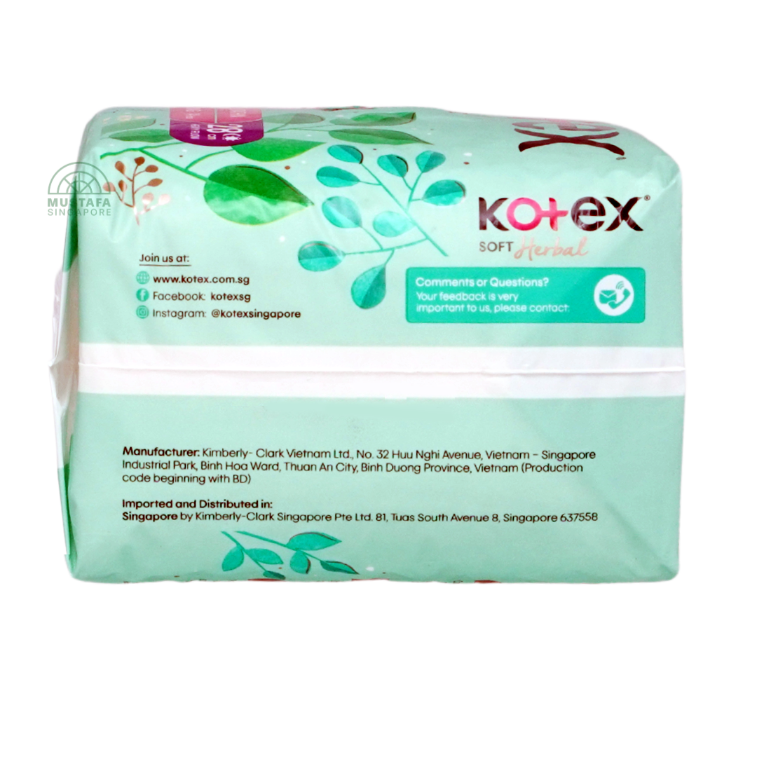 Kotex Soft & Smooth Herbal Ultrathin Wing 28cm 14s