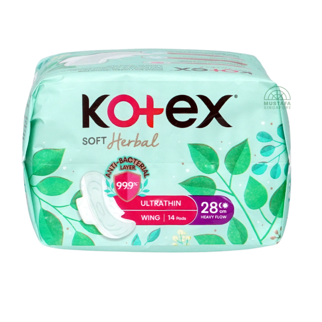 Kotex Soft & Smooth Herbal Ultrathin Wing 28cm 14s