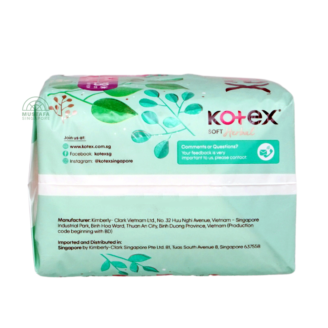 Kotex Soft & Smooth Herbal Ultrathin Wing 28cm 14s