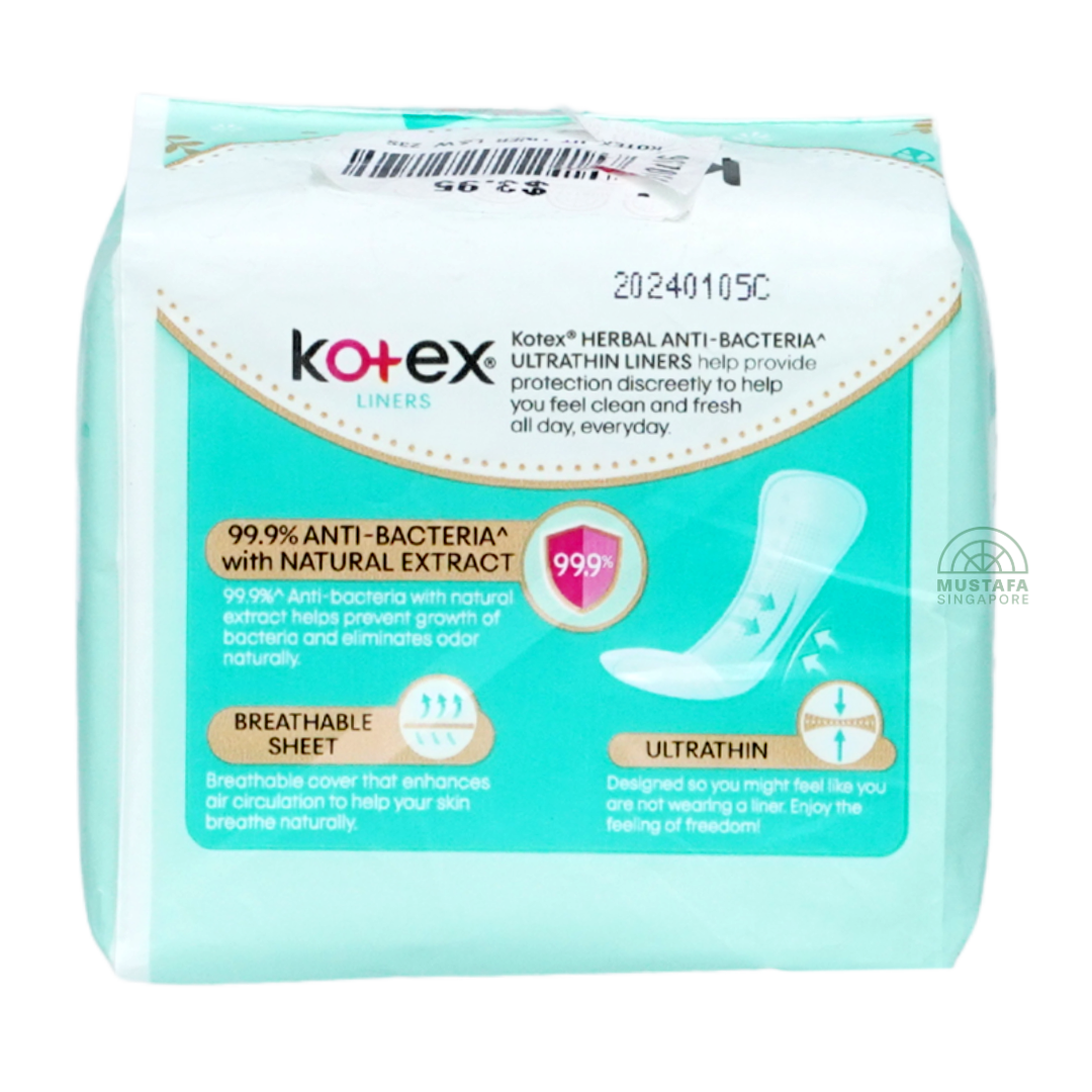 Kotex Liner Herbal Ultrathin 25s