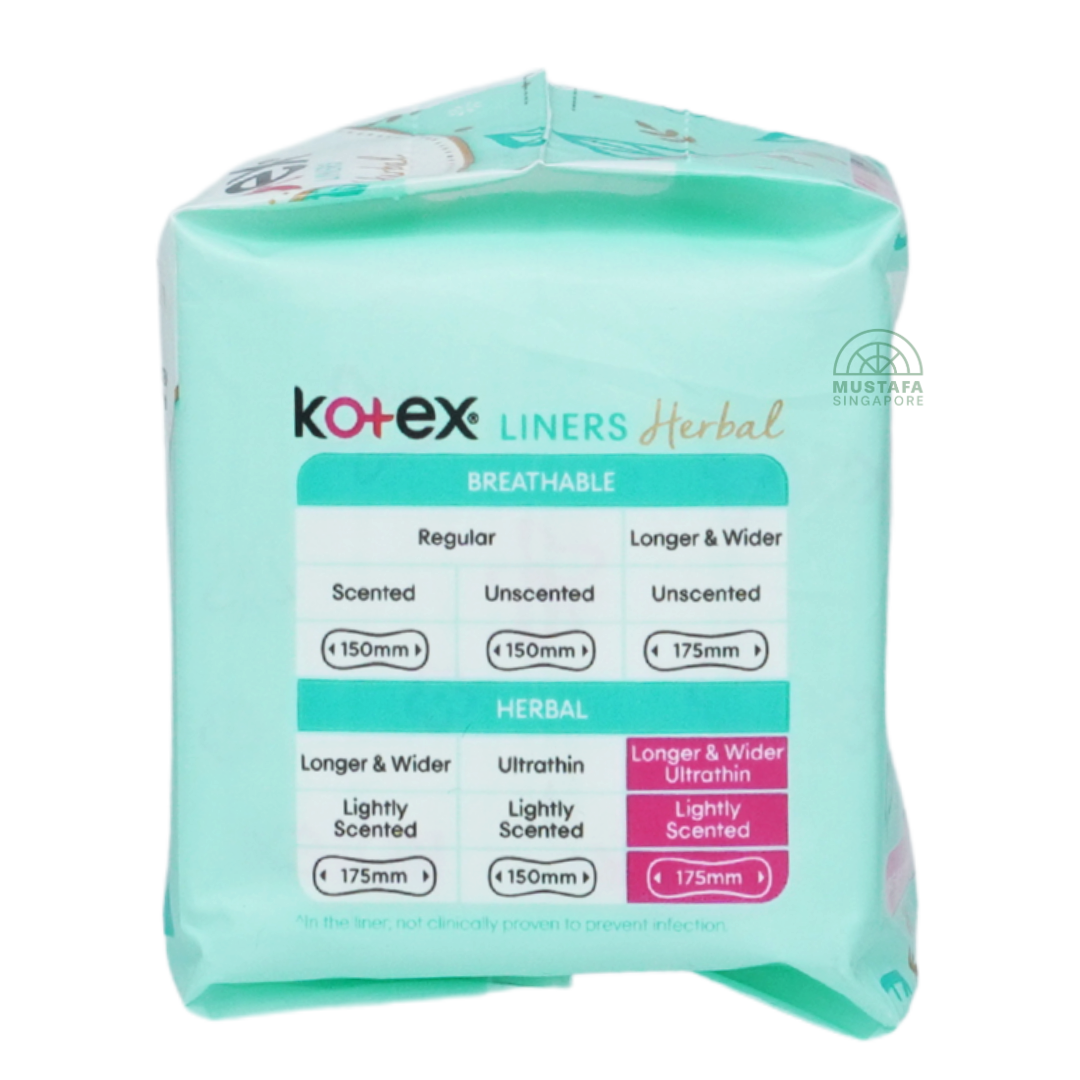 Kotex Liner Longer & Wider Herbal Ultrathin 23s