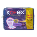 Kotex Soft & Smooth Slim Overnight Wing 35cm Twin Pack 16s x 2