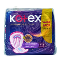 Kotex Soft & Smooth Slim Overnight Wing 41cm Twin Pack 14s x 2
