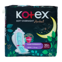 Kotex Soft & Smooth Herbal Slim Overnight 35cm 12s