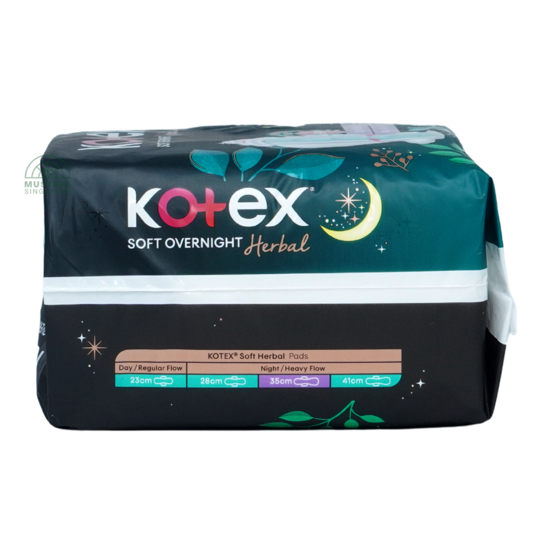 Kotex Soft & Smooth Herbal Slim Overnight 35cm 12s