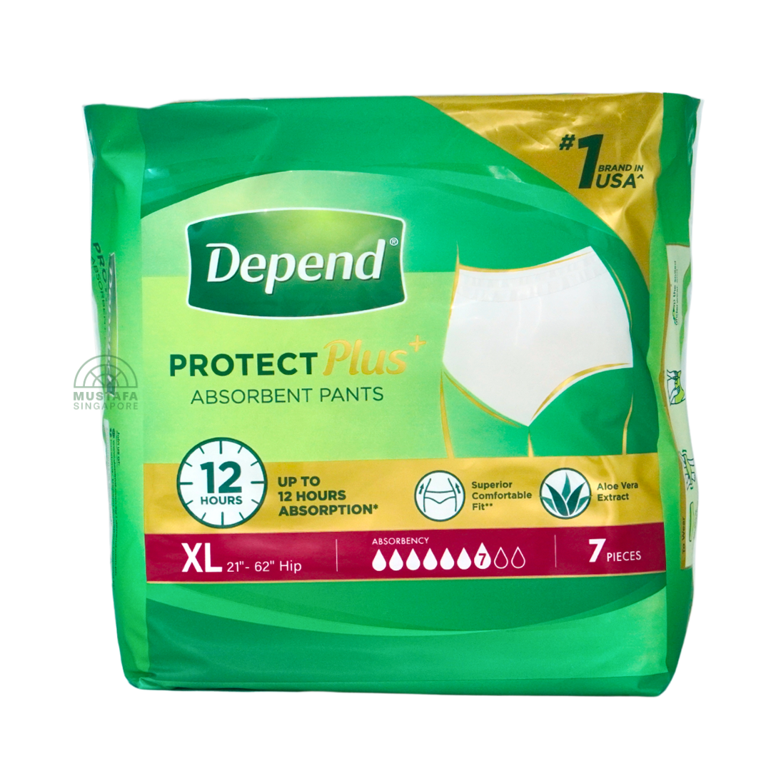 Depend Protect Plus Absorbent Pants XL 7s