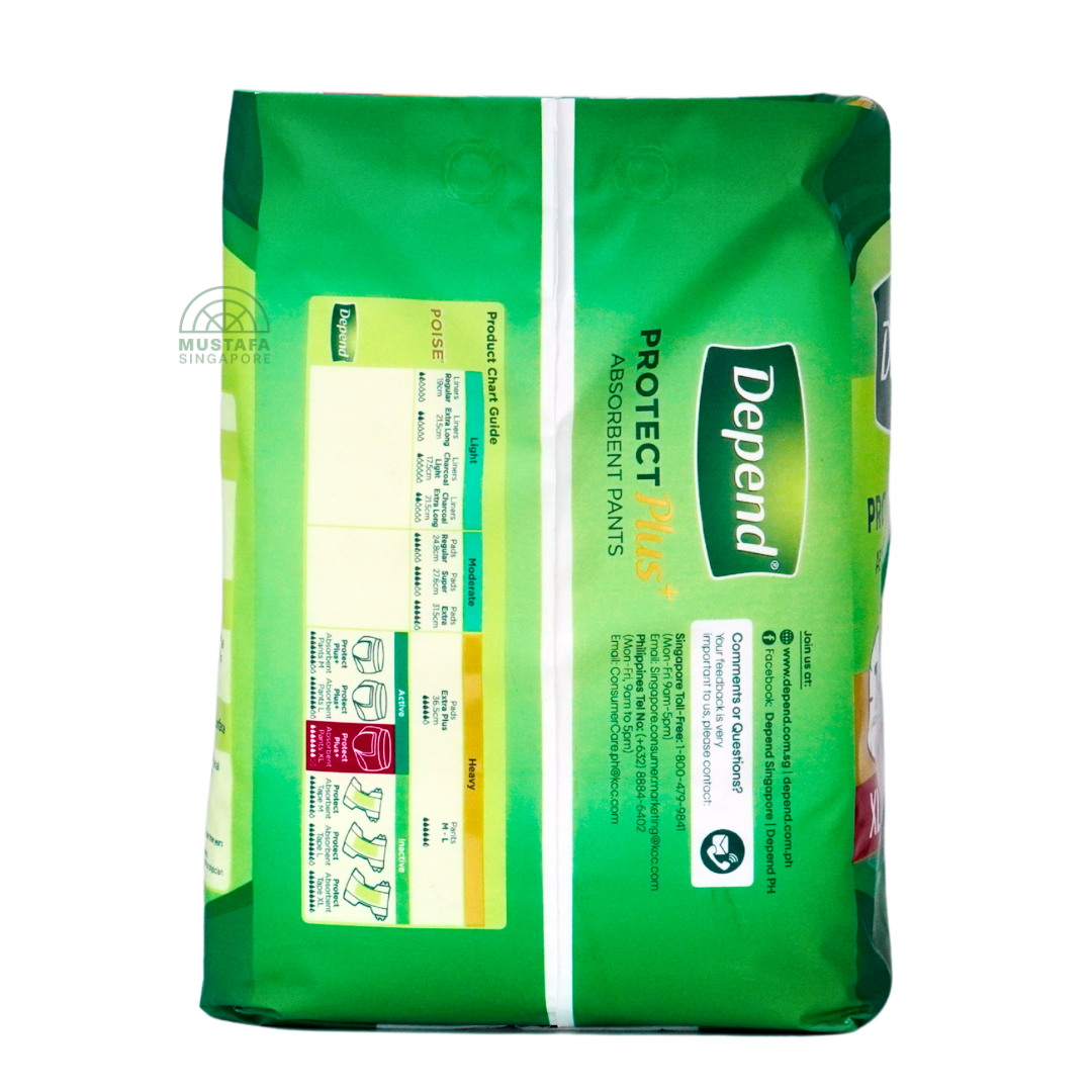 Depend Protect Plus Absorbent Pants XL 7s