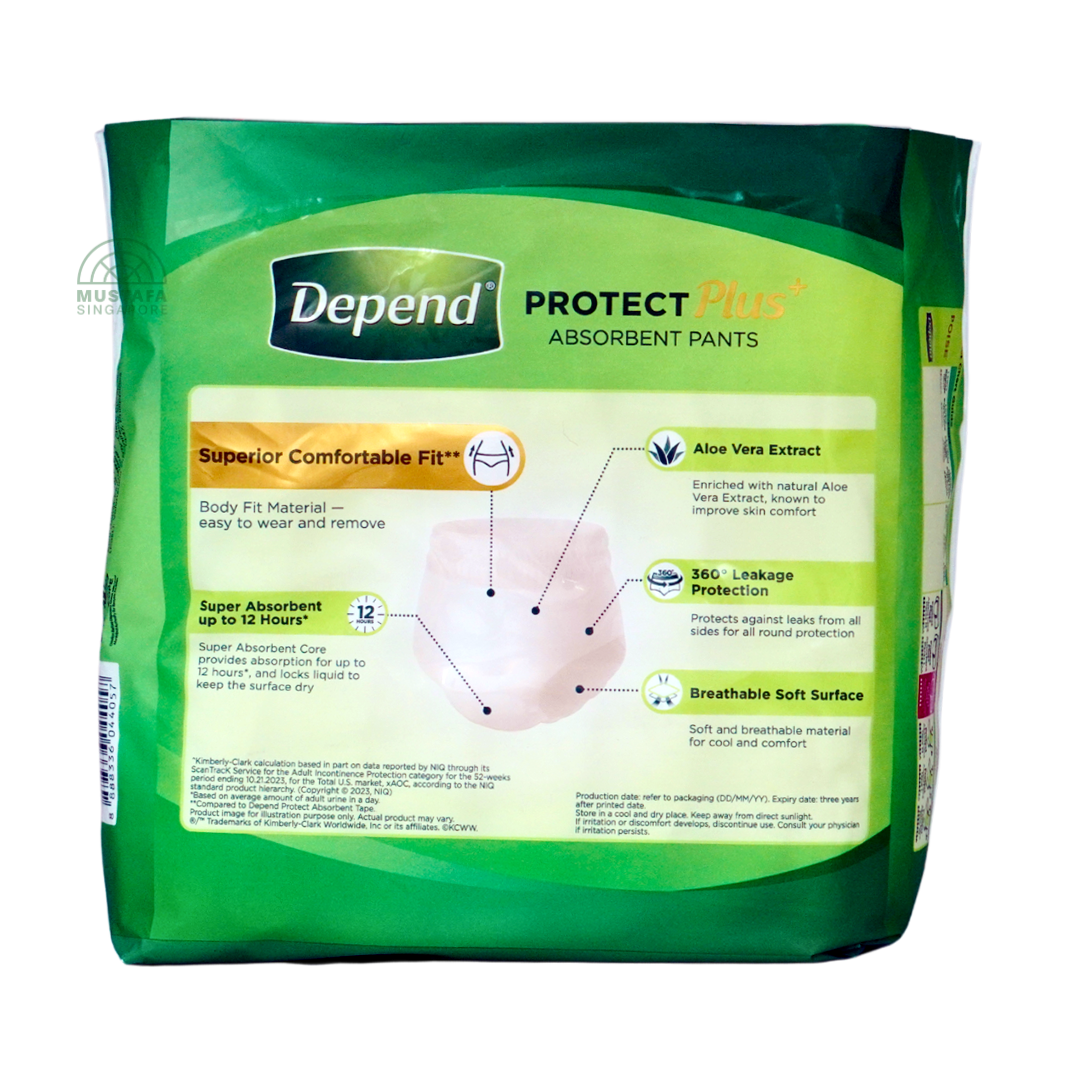 Depend Protect Plus Absorbent Pants XL 7s