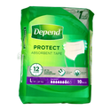 Depend Protect Absorbent Tape L 10s