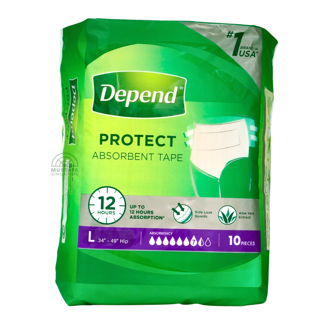 Depend Protect Absorbent Tape L 10s