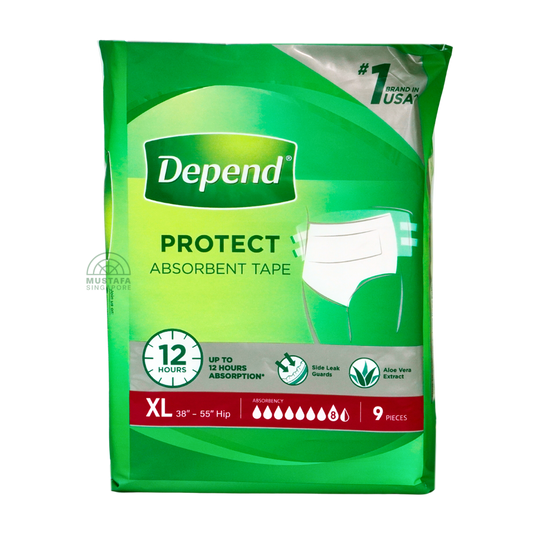 Depend Protect Absorbent Tape XL 9s