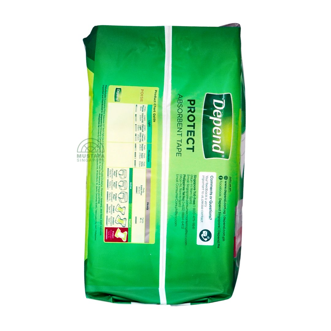 Depend Protect Absorbent Tape XL 9s