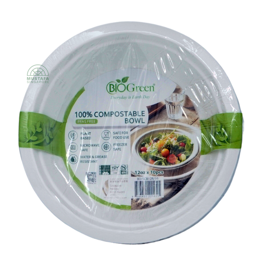 Biogreen Compostable Bowl 12oz x 10's