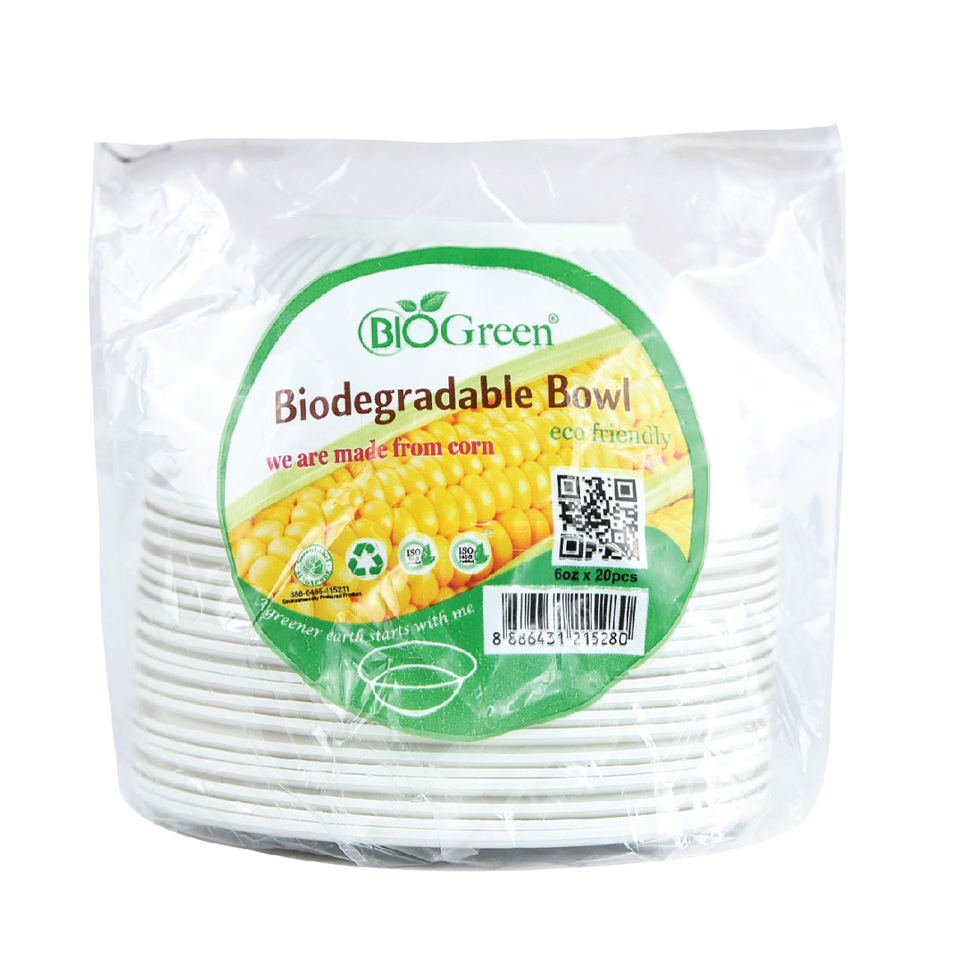 Biogreen Bowl 6oz x 20's