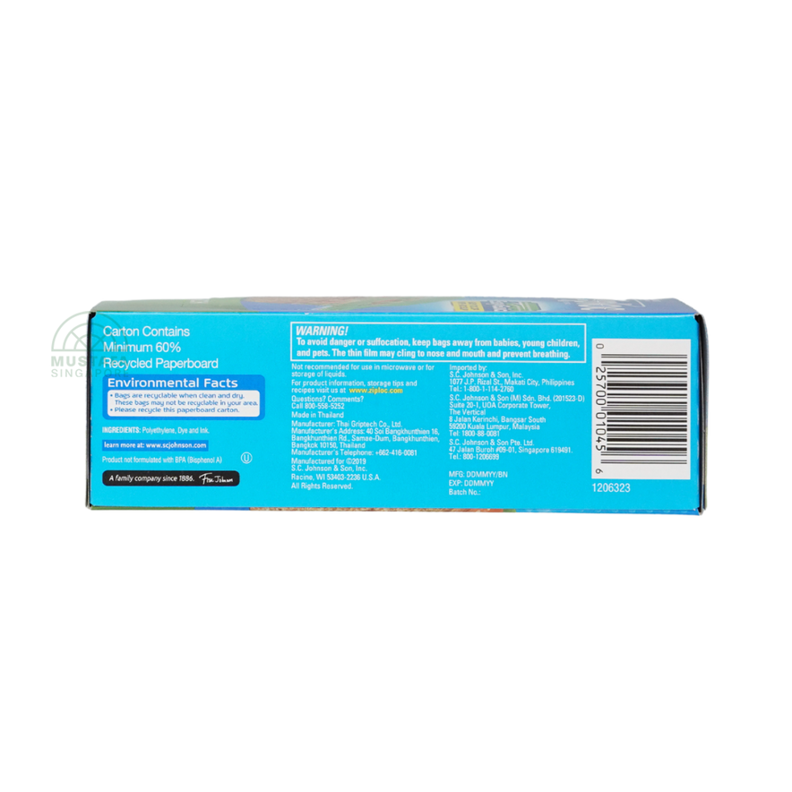 Ziploc Sandwich Seal Top Bags 50s