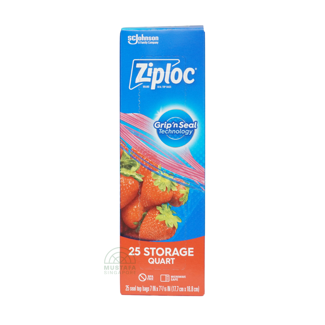 Ziploc Storage Quart 25s