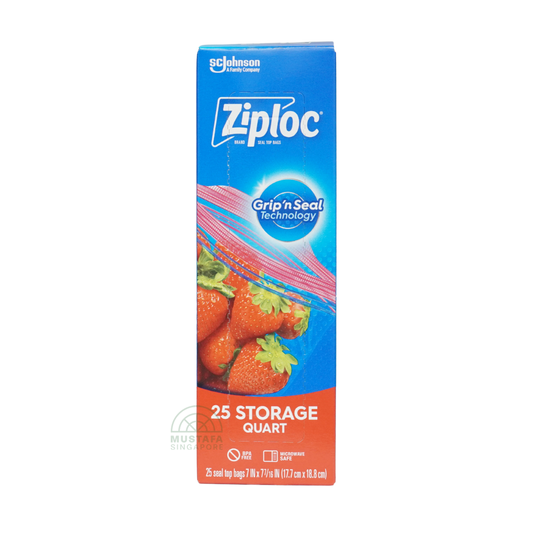 Ziploc Storage Quart 25s