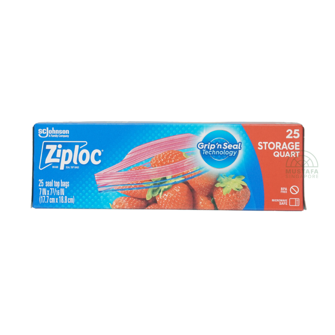 Ziploc Storage Quart 25s