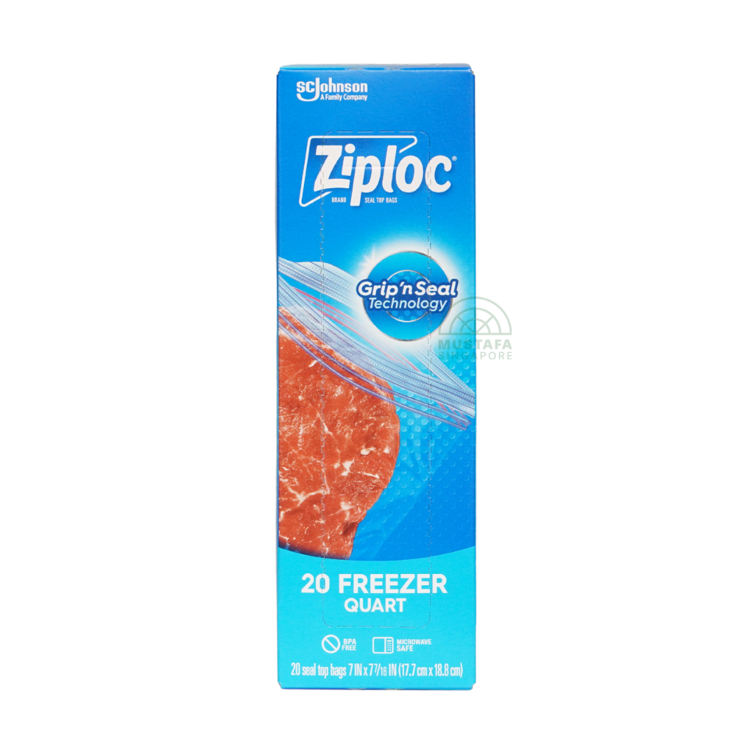 Ziploc Freezer Quart 20s