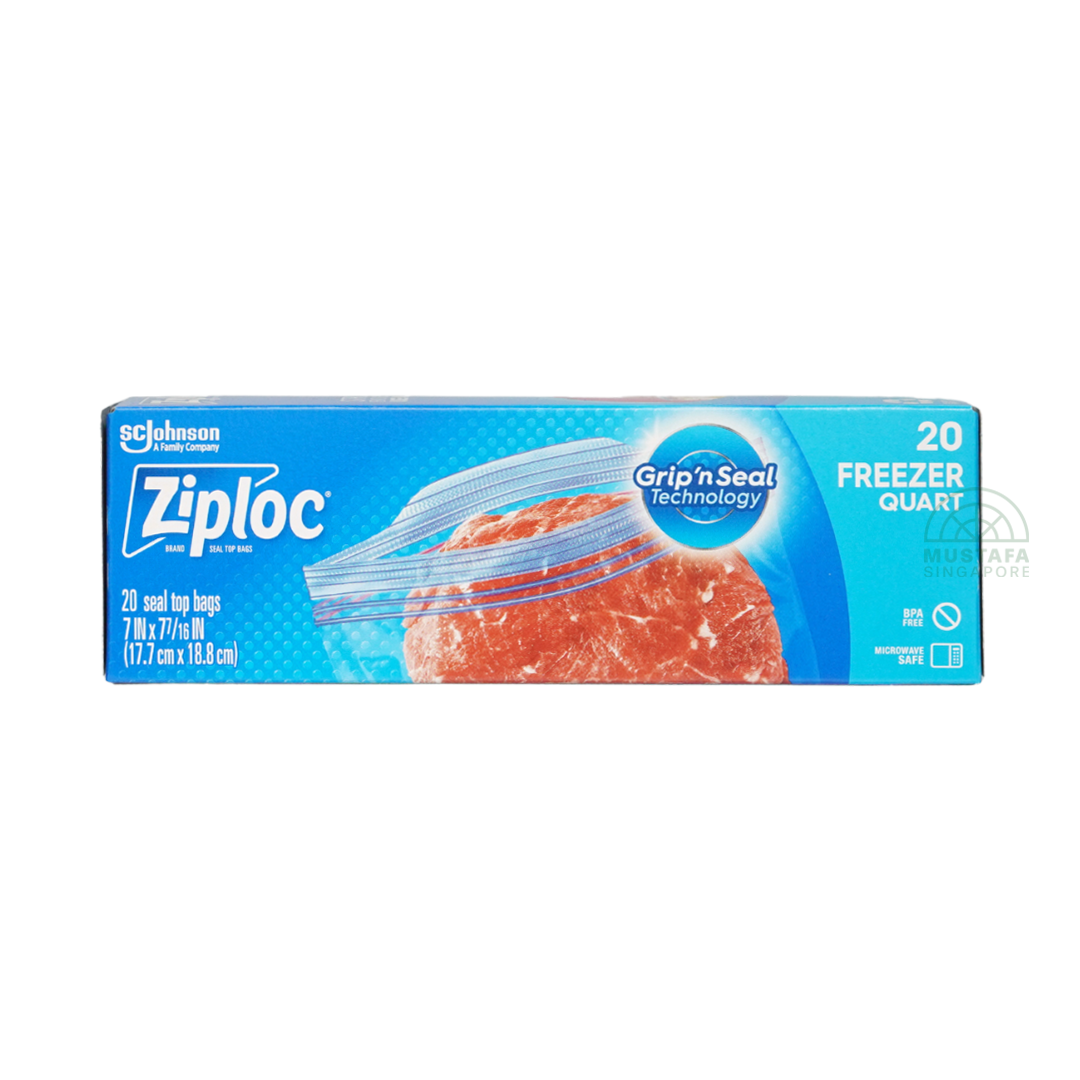 Ziploc Freezer Quart 20s