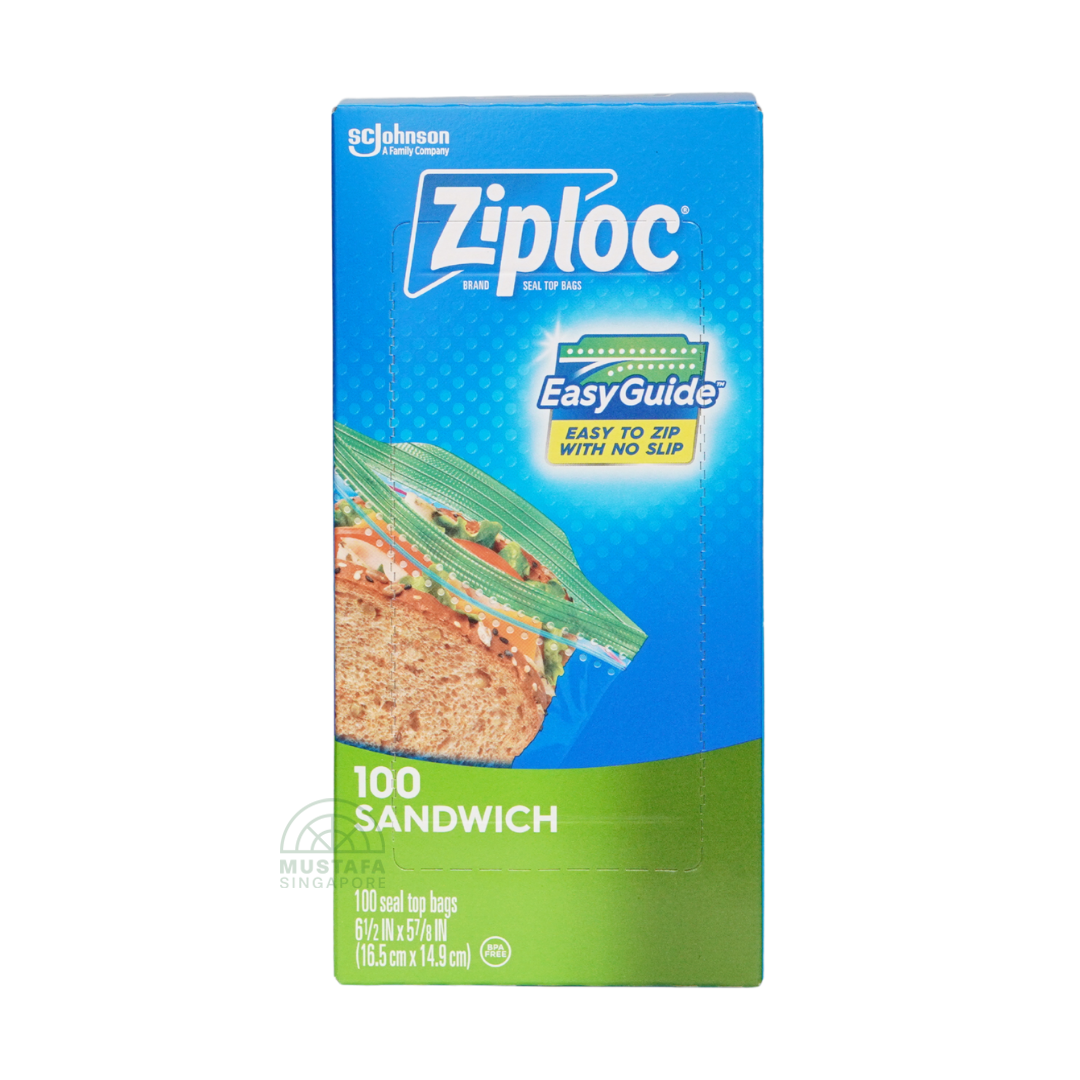 Ziploc Sandwich Seal Top Bags 100s