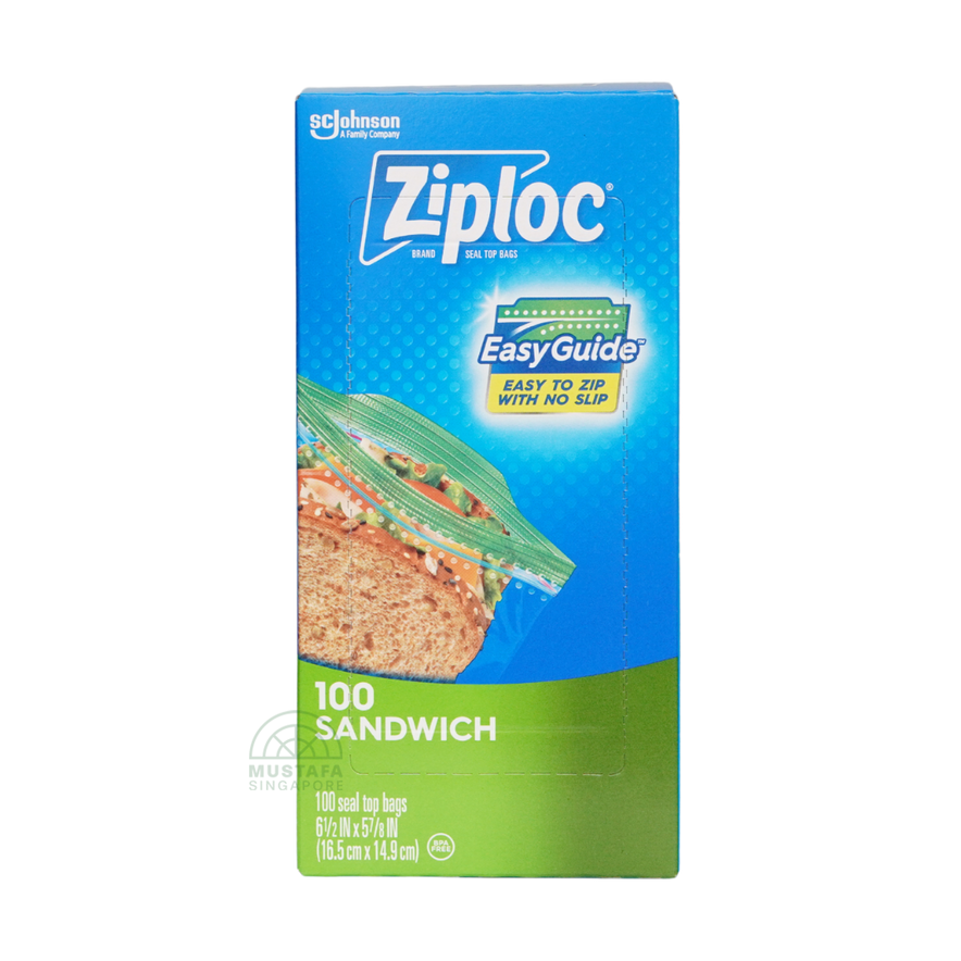 Ziploc Sandwich Seal Top Bags 100s
