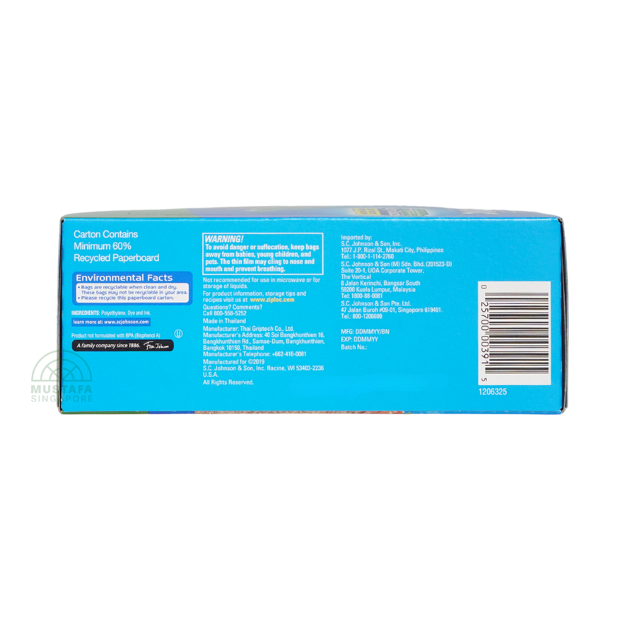 Ziploc Sandwich Seal Top Bags 100s