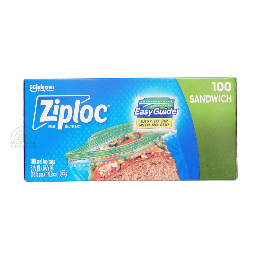 Ziploc Sandwich Seal Top Bags 100s