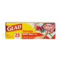 Glad Storage Quart Zipper Bags 
- 946 ml
(25 Bags)