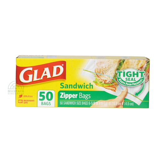 Glad Sandwich Zipper Bags
(50 bags)