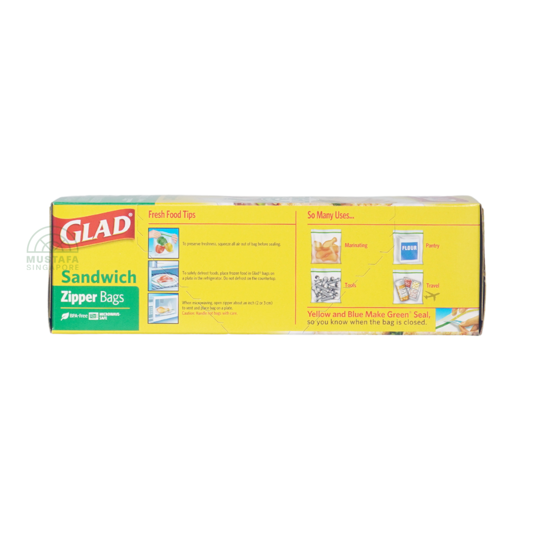 Glad Sandwich Zipper Bags
(50 bags)